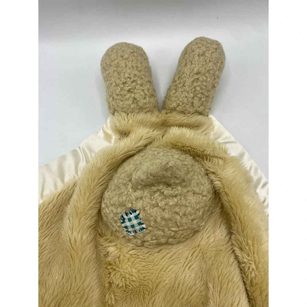 My‎ Banky Tan Teddy Bear Security Blanket Lovey Billy Plush Satin Beige